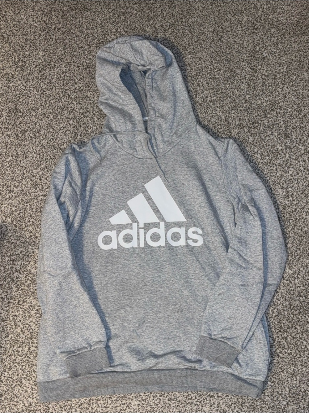 Adidas Gray Logo Hoodie - 2XL